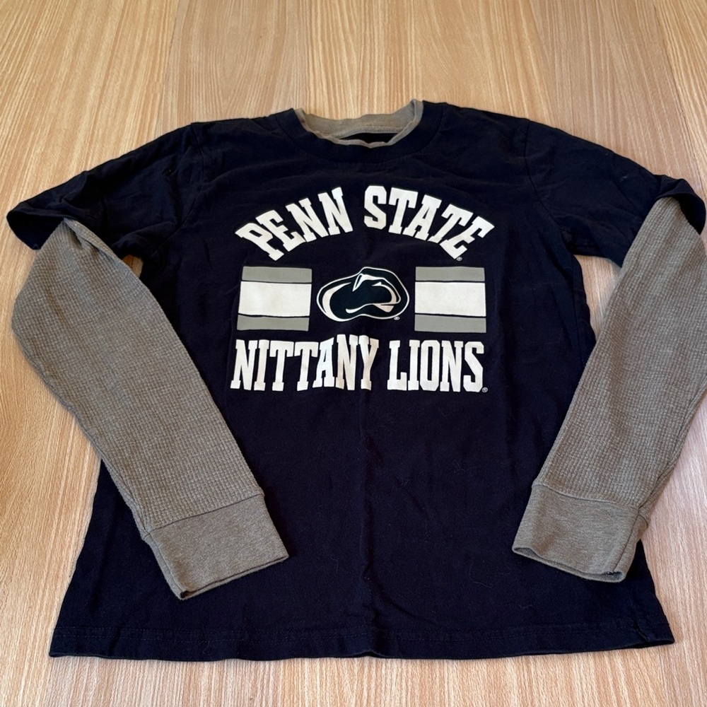 Gen2 Penn State long sleeve tee shirt navy gray